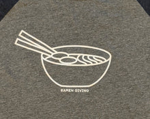Load image into Gallery viewer, Ramen Giving logo, hand screen-printed by Little Red Press in Portland, OR